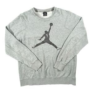 Jordan Sweatshirt Tuxedo Jumpman Mens XL Grey Concord Retro Nike Sweater